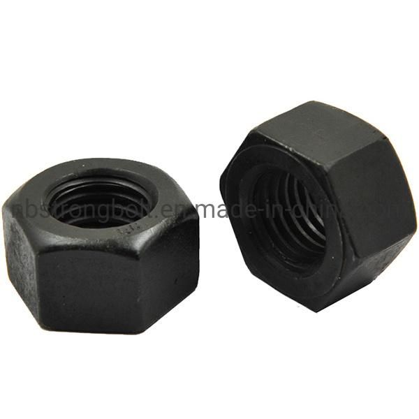 ASTM A194 Gr. 2h Heavy Hex Nut Black 5/16"-18