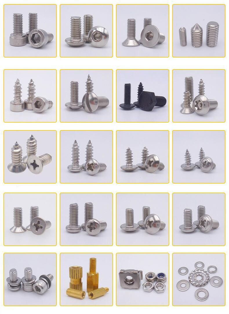 Manufacturer Slotted Screw Cross Recessed Hexagon Bolt Slotted Bolt