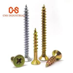 Phillips Countersunk Zinc Plated Steel Self Tapping Chipboard Screw for Wood