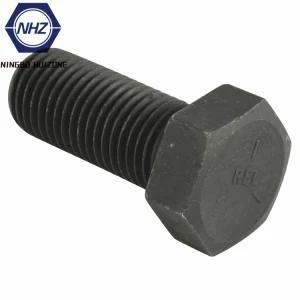 Black Oxide Hex Cap Screw Hex Bolts SAE J429 Gr 5 with 3 Lines