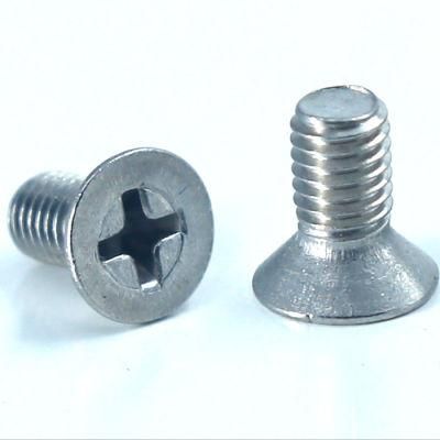 DIN965 Stainless Steel 304 Countersunk Cross Recessed Flat Head Machine Screw