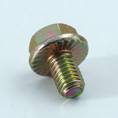 Hex Flange Bolt with Yellow Zinc M14