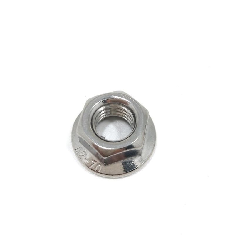 DIN6923 Stainless Steel 304 316 Serrated Flange Hex Lock Nut Fasteners