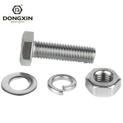 Factory Price Wholesale Stainless Steel Hex Head Bolt and Nut, M8-M20 Head Hex Tap Bolt