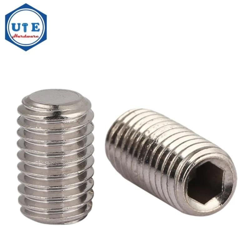M3 to M8 Brass Slotted Cone Point Grub Set Screw DIN553
