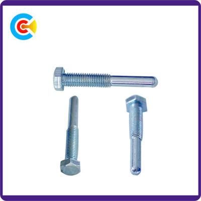 DIN/ANSI/BS/JIS Carbon-Steel/Stainless-Steel Outside Hexagon Head Hand-Twist Machine Screw