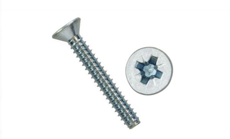 DIN7982 Case Hardened Steel Pozi Countersunk Head Type B Self Tapping Screw