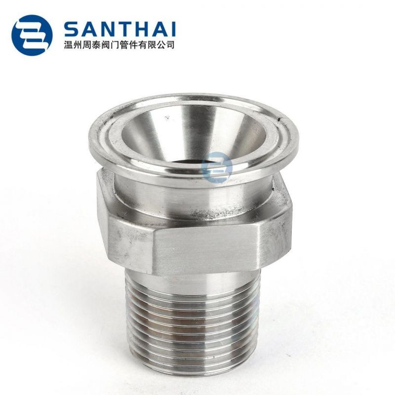 SS304 SS316L Sanitary Stainless Steel Nut Male Female Coupling Non-Standard Nut Customized Screw NPT Bsp SMS DIN