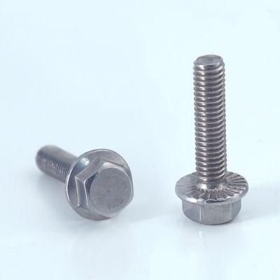 High Quality Fastener Titanium DIN6921 Hex Flange Bolt M6 4.8/ 8.8/ 10.9/ 12.9 Ect