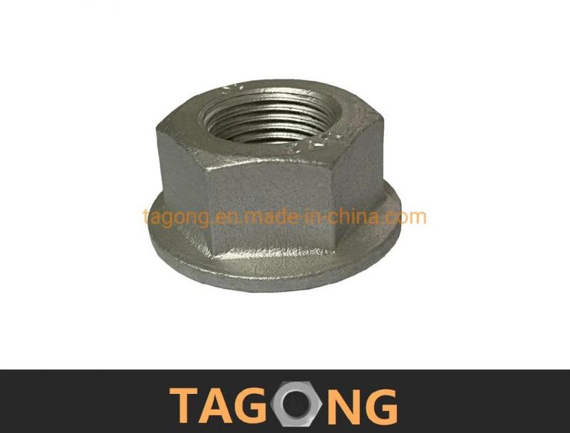 Dacromet Plated Class 8 M22 Flange Nuts Wheel Nuts DIN74361b