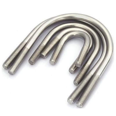Factory Price Suspension Part Carbon Steel Zinc Plated U Bolt and Nut Truck U Bolts Galvanized U Shaped Bolt