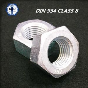 DIN934 Hex Nuts Cl8 Zinc Plated