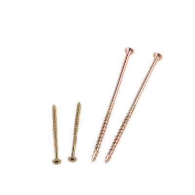 Chipboard Screw DIN7505 Pozi Drive Csk Head Yellow Zinc Plated Flat Head Screw