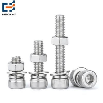A2-70 Fastener Stainless Steel Screw Knurling Allen Cap Head Bolt