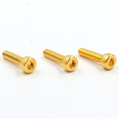 Hollow Hex Head Gold Screw Carbon Steel C1018/C1022 Bolts