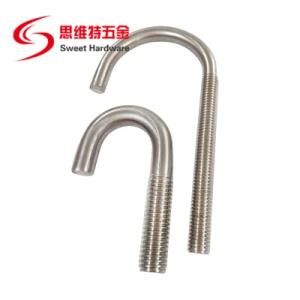 Customized 304 316 Stainless Steel A2-70 A4-70 Carbon Steel Galvanized Zinc Plated Roofing Hooks Bolt J Bolt M6 M8 M10