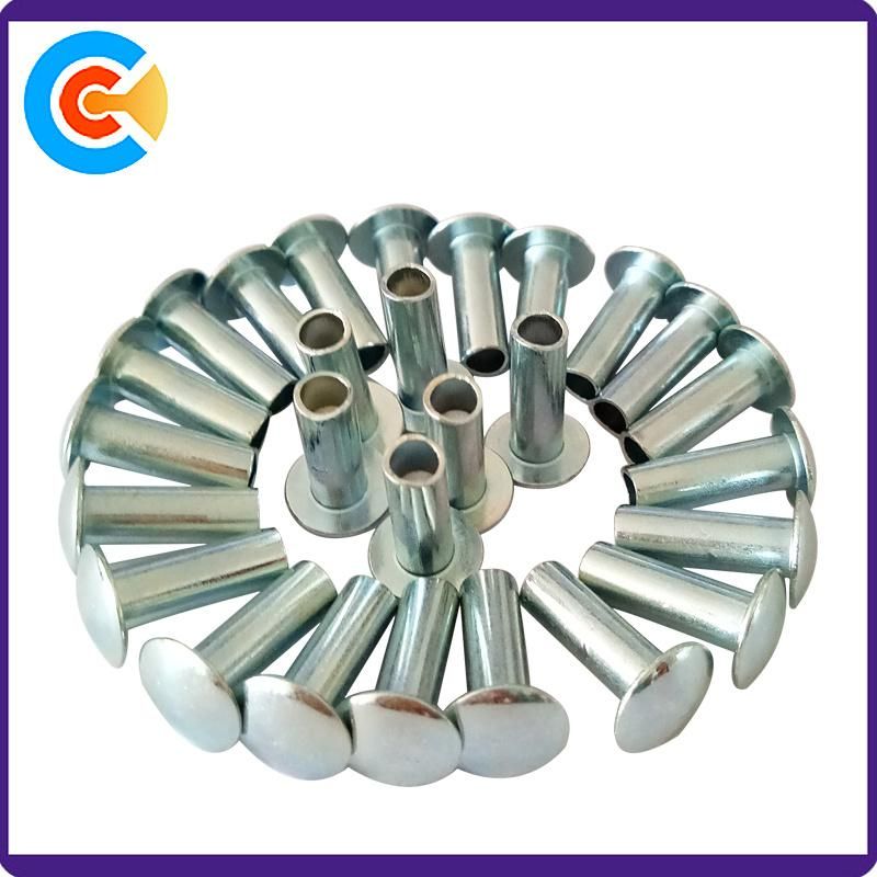 Factory Customized Made Zinc Plated Steel Round Head Rivet