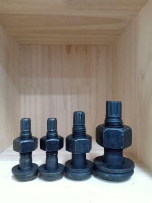 ASTM F1852 Type 1 A325tc Tension Control Bolt with Hex Nut and Flat Washer Black 5/8&quot;-11unc- * 3&quot;