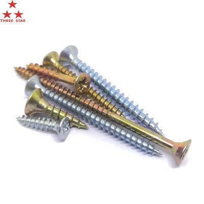 Congo Angola Tanzania Colombia Market/Screw Manufacturer, DIN7505 High Quality Low Price All Size Zinc Plated Chipboard Screws