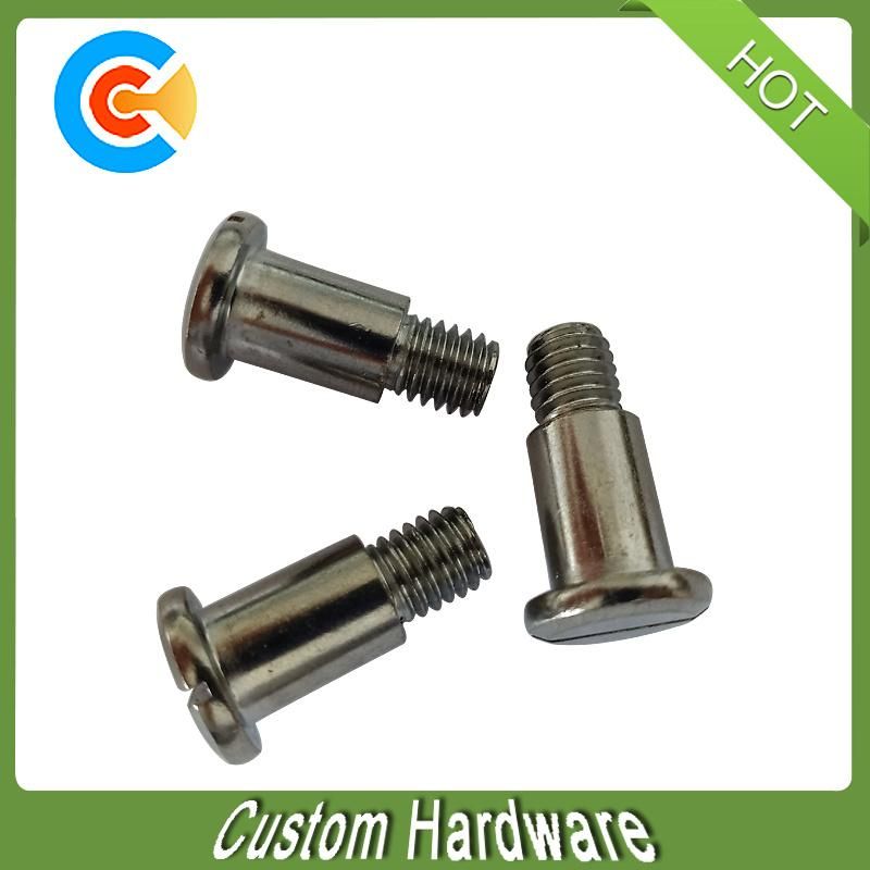 Custom M8 X 23 Carbon Steel Galvanized Slotted Shoulder Screw
