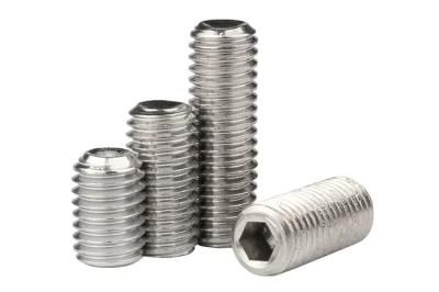 304 Stainless Steel Set Screw Hexagon Socket Headless Screw Machine Meter Concave End Cup Tail Base Meter Top Screw M3m4
