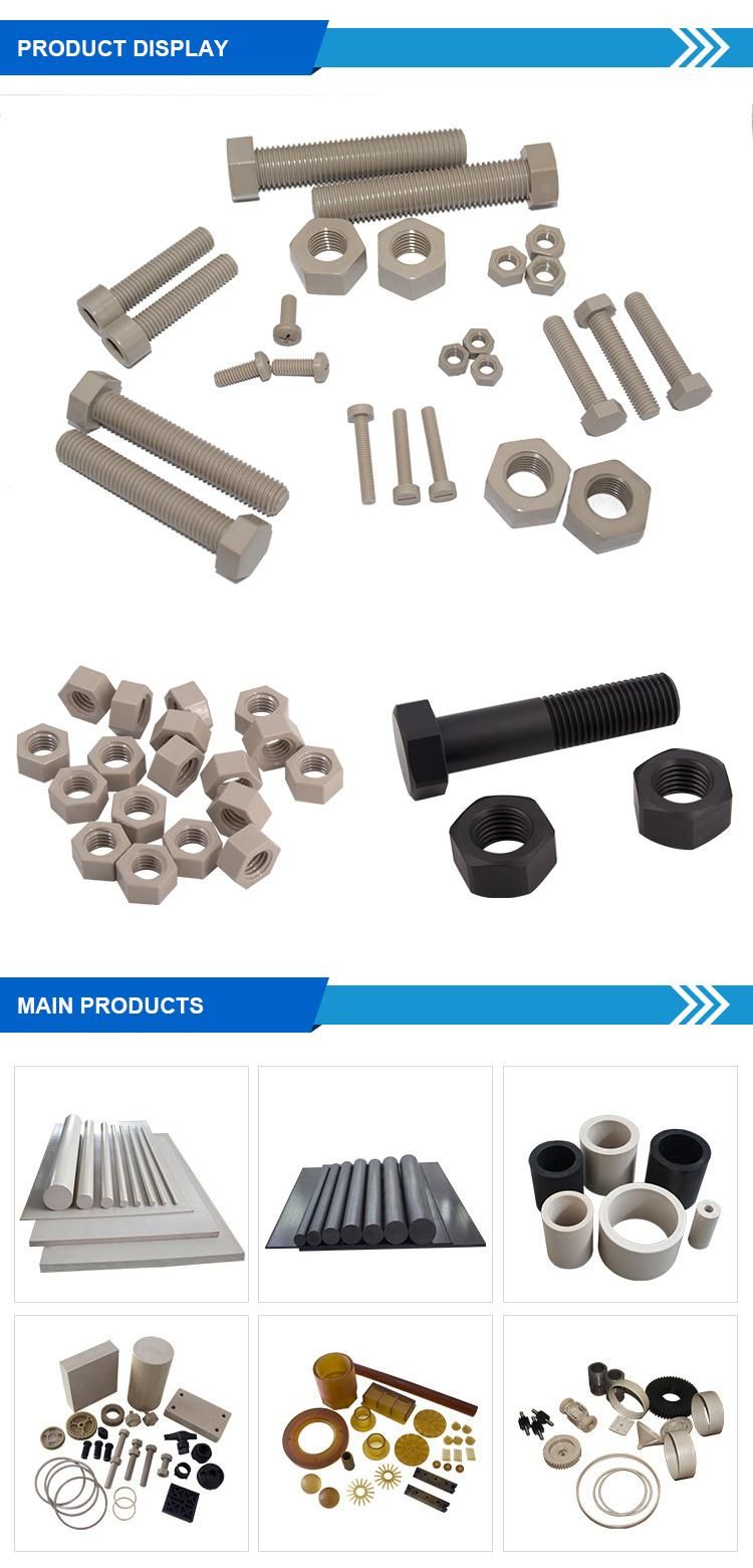 Wholesale Factory Price Custom Design High Precision Injection Molding Peek Plastic Screws Screw