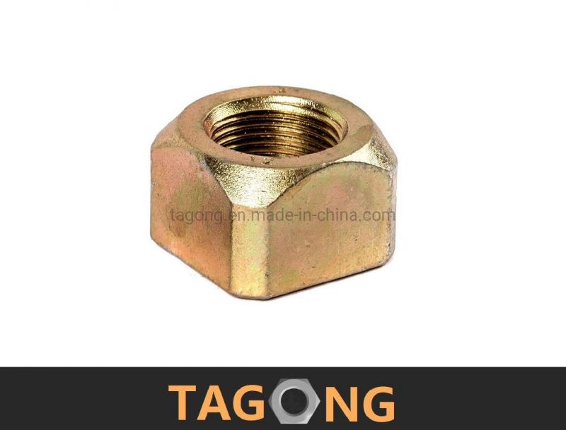 Carbon Special Square Nuts M24 Yellow Zinc Truck Nuts
