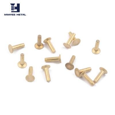 Our Factories 20 Years&prime; Experience Quality Chinese Products Accept OEM Brass Cu Platingsolid Rivet