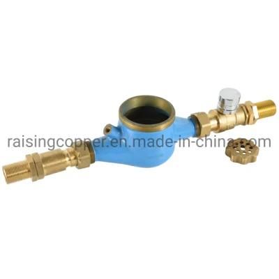 Brass Water Meter Body with Ball Valve and Extensible Joint
