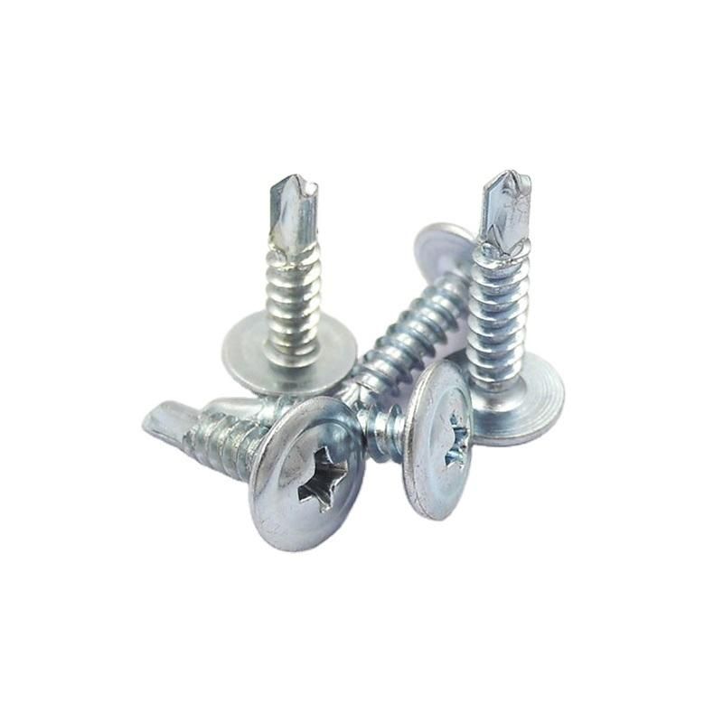 Phil Wafer Head Self Drilling Screw Modified Truss, Zinc Plated