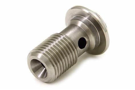 High Quality CNC Machined Custom Aluminium Metric M12X1.25 Banjo Bolt