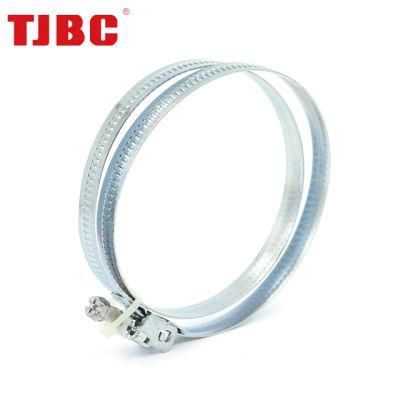 Zinc Plated Steel Quick Release and Lock Hose Clamp with French Design for Exhaust Pipe, Ventilation Pipe Fastener Hardware, 32-50mm