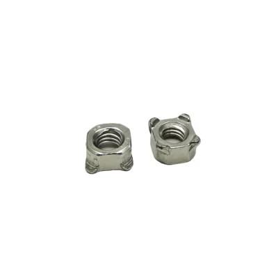 Customized 1/4&quot;-20 Thread SUS201 Hexagon Welding Square Nut for Screw
