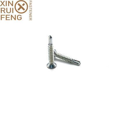 Hot Sale Countersunk Head White Zinc Plated Self Drilling Screw Factory Price
