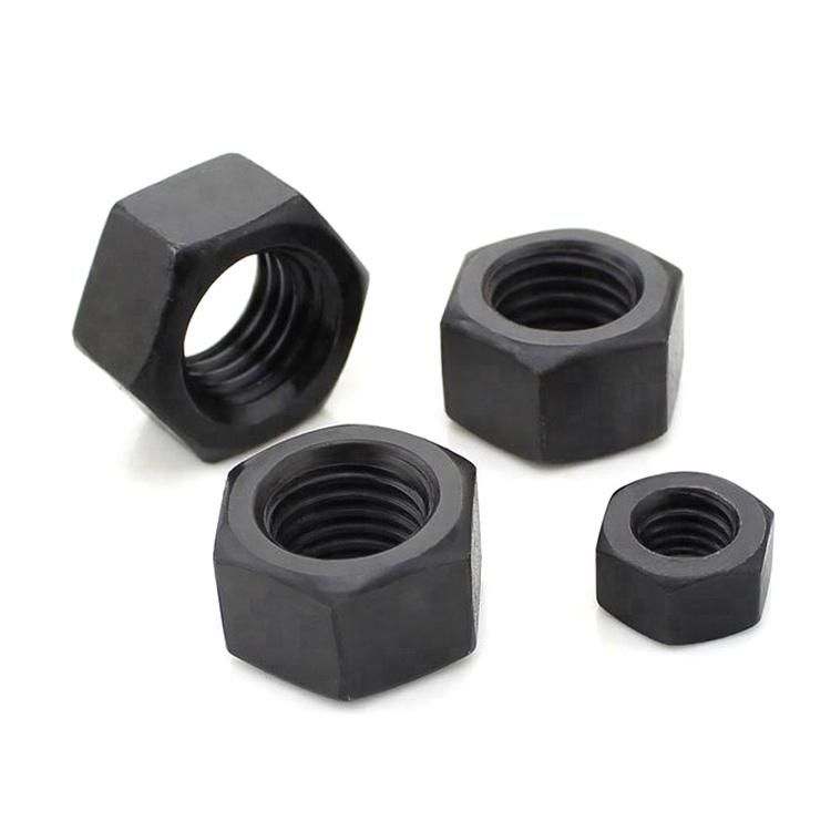 2 H Hex Nut, Black Oxide 2h Hex Nut