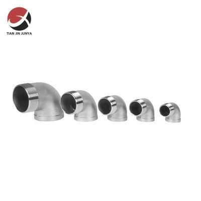 Junya Stainless Steel 304 316 Thread Casting Pipe Fitting Customized Connector 90 Degree Street Exhaust Elbow Building Plumbing Materials