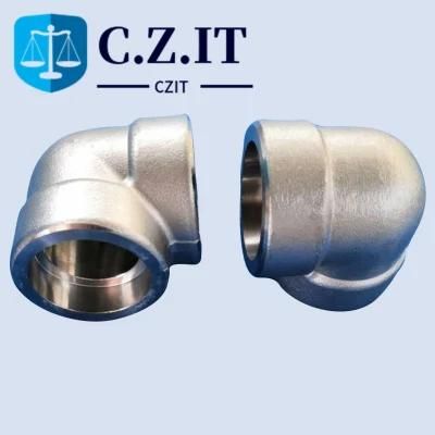 3000lbs S31803 Forged Fittings 90 Degree Elbow