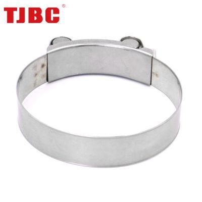 140-148mm T-Bolt Hose Unitary Clamps Zinc Plated Steel Adjustable Heavy Duty Tube Ear Clamp