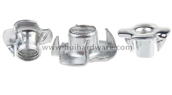 DIN1624 Three Four Prongs T Tee Claw Nut for Furniture