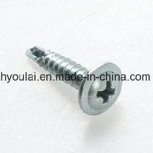 Modified Truss Wafer Head Self Drilling Self Tapping Screw White Zinc Plated Screw 4.2*25