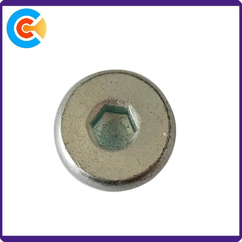Carbon Steel M6 Hex Socket (allen) Plating Zinc Shoulder Screw