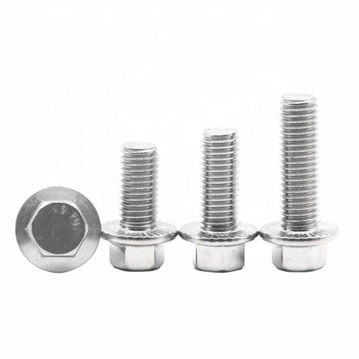M5 M6 M8 M10 M12 M14 M16 M20 DIN 6921 Steel 8.8 Grade Zinc Plated Hexagon Hex Flange Bolt with Serrated