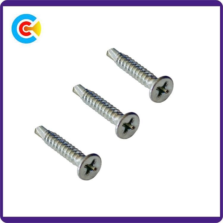 Carbon Steel/4.8/8.8/10.9 Drill Tail Cross Countersunk Head Screws
