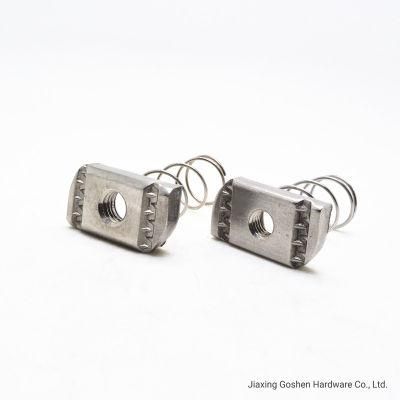 SS304 M10 M12 Long Spring Nut