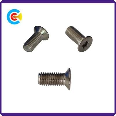 DIN/ANSI/BS/JIS Carbon-Steel/Stainless-Steel Galvanized Hand Twist Flange Hexagonal Furniture/Cabinets Fixed Screws