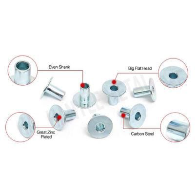 Steel Hollow Tubular Zinc Plated Rivets