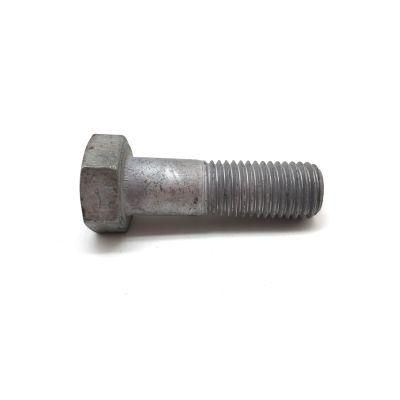 Carbon Steel Grade 5.8 8.8 M24 M30 Hot DIP Galvanized Electric Power Fitting Hex Bolt