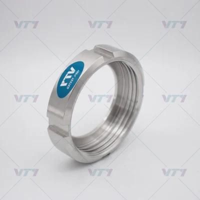 Stainless Steel Sanitary Pipe Union Round Nut Welded Union AISI316L