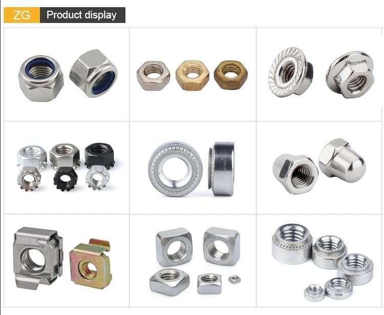 Serrated Locknuts Colorful Carbon Steel Cap Nuts Steel Hex Domed Nut DIN1587 Acorn Nuts