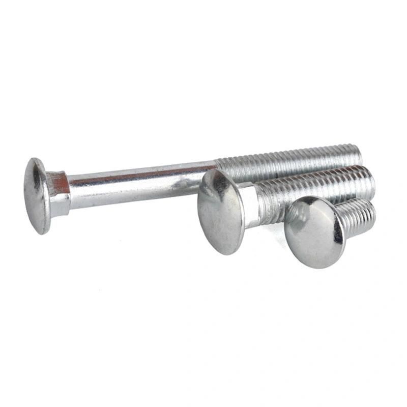 The Flat M12 M 24 M12*350mm Threaed 300mm Nut Washer 304 Stainless Steel DIN603 Carriage Bolts Round Head Square Neck Coach Bolt